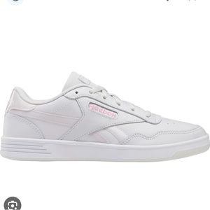 Reebok women’s pink and white club shoes